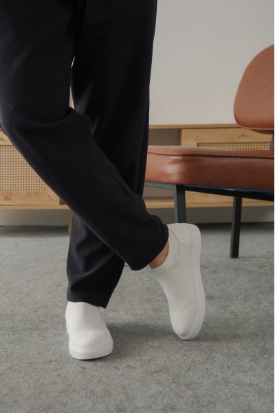 KB-106 Kuback Beyaz Triko Günlük Erkek Ayakkabı 