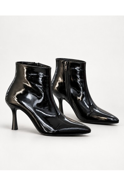 BayTuluk BT-S8 Siyah Rugan Sivri Burun 8 cm Yüksek Topuklu Stiletto Kadın Bot BayTuluk BT-S8 Siyah Rugan Sivri Burun 8 cm Yüksek Topuklu Stiletto Kadın Bot