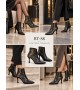 BayTuluk BT-S8 Siyah Yanki Sivri Burun 8 cm Yüksek Topuklu Stiletto Kadın Bot BayTuluk BT-S8 Siyah Yanki Sivri Burun 8 cm Yüksek Topuklu Stiletto Kadın Bot