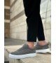 BA0104 Bağcıklı Gri Süet Beyaz Taban Spor Klasik Erkek Ayakkabı BA0104 Bağcıklı Gri Süet Beyaz Taban Spor Klasik Erkek Ayakkabı