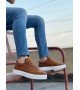 BA0104 Bağcıklı Taba Süet Beyaz Taban Spor Klasik Erkek Ayakkabı BA0104 Bağcıklı Taba Süet Beyaz Taban Spor Klasik Erkek Ayakkabı