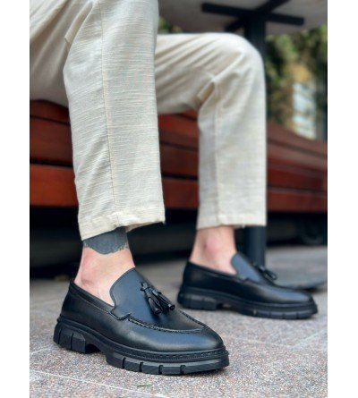 BA0240 Püsküllü Cilt Klasik Yüksek Taban Casual Erkek Ayakkabı BA0240 Püsküllü Cilt Klasik Yüksek Taban Casual Erkek Ayakkabı