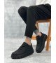 BA0666 BOA Siyah Yüksek Taban Erkek Günlük Ayakkabı