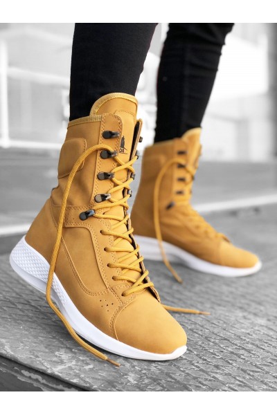 BA0600 Bağcıklı Camel Sarı Boksör Unisex Spor Postal Bot BA0600 Bağcıklı Camel Sarı Boksör Unisex Spor Postal Bot