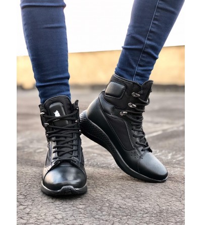 BA0600 Bağcıklı Siyah,ST Boksör Unisex Spor Postal Bot