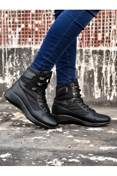 BA0600 Bağcıklı Siyah,ST Boksör Unisex Spor Postal Bot BA0600 Bağcıklı Siyah,ST Boksör Unisex Spor Postal Bot