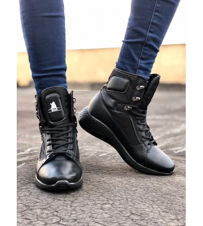 BA0600 Bağcıklı Siyah,ST Boksör Unisex Spor Postal Bot