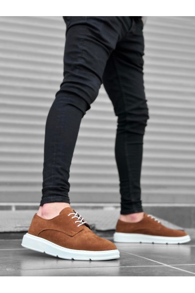 BA0003 Bağcıklı Süet Klasik Taba Beyaz Yüksek Taban Casual Erkek Ayakkabı BA0003 Bağcıklı Süet Klasik Taba Beyaz Yüksek Taban Casual Erkek Ayakkabı