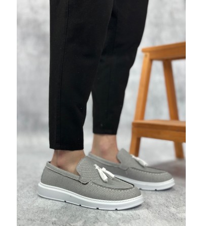 BA0005 Bağcıksız Yüksek Taban Klasik Keten Füme Püsküllü Erkek Ayakkabı BA0005 Bağcıksız Yüksek Taban Klasik Keten Füme Püsküllü Erkek Ayakkabı