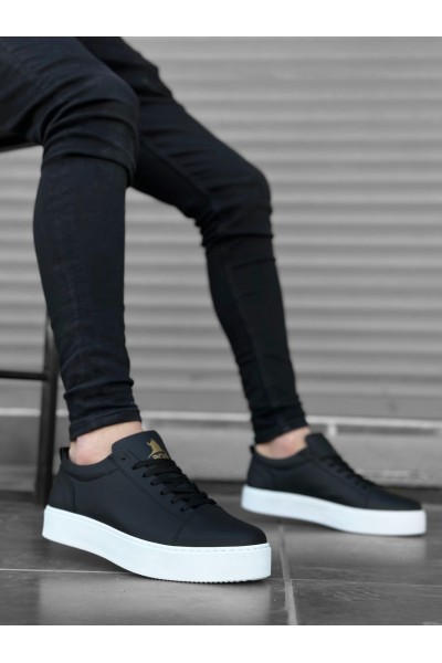 BA0104 Bağcıklı Siyah Cilt Spor Klasik Erkek Ayakkabı BA0104 Bağcıklı Siyah Cilt Spor Klasik Erkek Ayakkabı