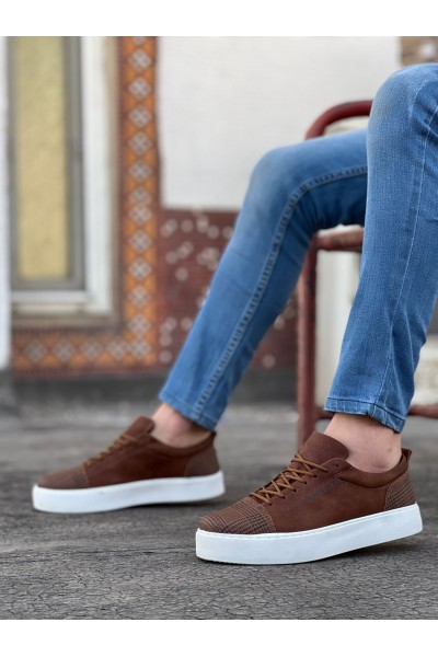 BA0104 Bağcıklı Taba Ekose Spor Klasik Erkek Ayakkabı BA0104 Bağcıklı Taba Ekose Spor Klasik Erkek Ayakkabı