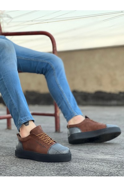 BA0104 Bağcıklı Taba Ekose Süet Siyah Taban Spor Klasik Erkek Ayakkabı BA0104 Bağcıklı Taba Ekose Süet Siyah Taban Spor Klasik Erkek Ayakkabı