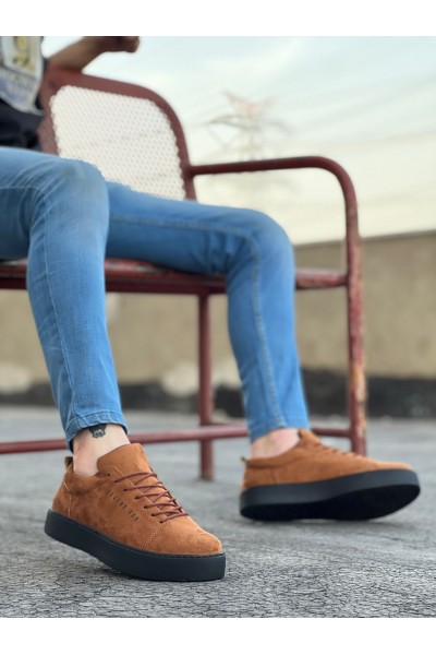 BA0104 Bağcıklı Taba Süet Siyah Taban Spor Klasik Erkek Ayakkabı BA0104 Bağcıklı Taba Süet Siyah Taban Spor Klasik Erkek Ayakkabı
