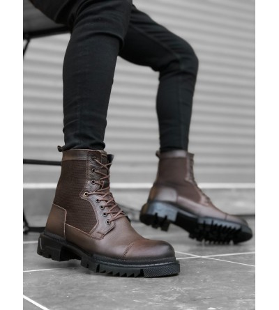 BA0183 İçi Dışı Hakiki Deri Kahverengi Erkek Postal Bot BA0183 İçi Dışı Hakiki Deri Kahverengi Erkek Postal Bot