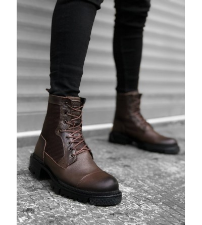 BA0183 İçi Dışı Hakiki Deri Kahverengi Erkek Postal Bot BA0183 İçi Dışı Hakiki Deri Kahverengi Erkek Postal Bot