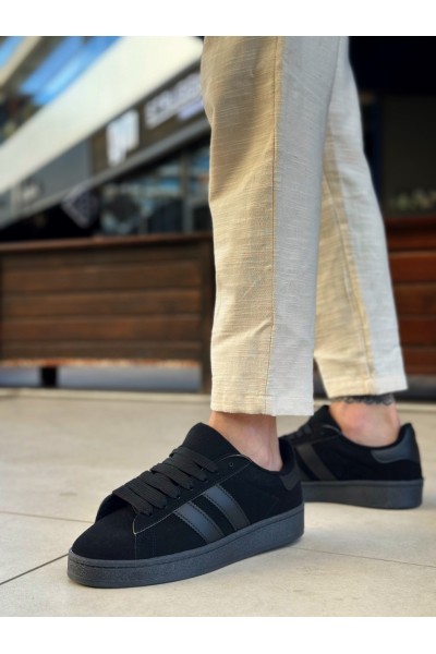 BA0235 BOA İki Çizgili Siyah Taban Erkek Günlük Ayakkabı BA0235 BOA İki Çizgili Siyah Taban Erkek Günlük Ayakkabı