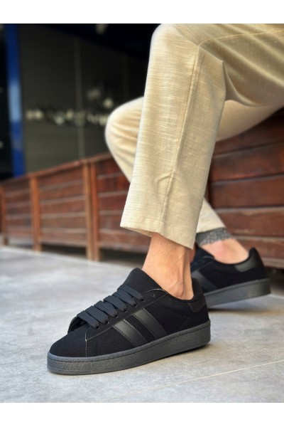 BA0235 BOA İki Çizgili Siyah Taban Erkek Günlük Ayakkabı BA0235 BOA İki Çizgili Siyah Taban Erkek Günlük Ayakkabı