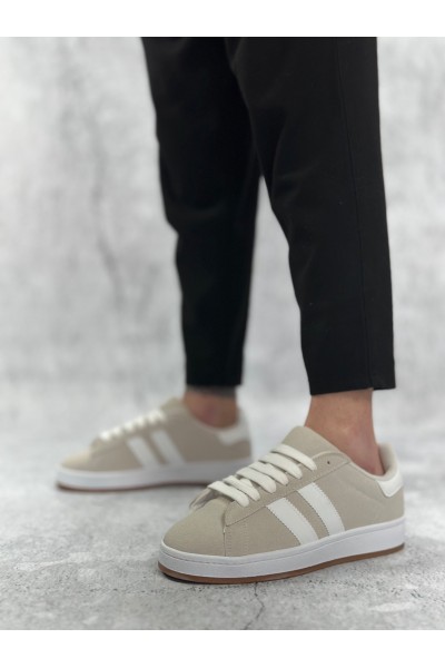 BA0235 BOA İki Çizgili Taş Gri Erkek Günlük Ayakkabı BA0235 BOA İki Çizgili Taş Gri Erkek Günlük Ayakkabı