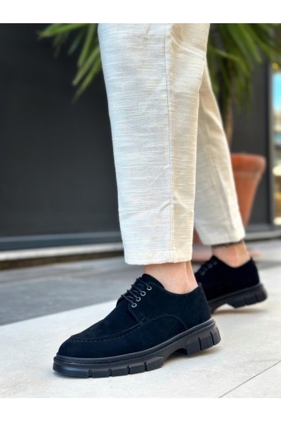 BA0237 Bağcıklı Klasik Siyah Taban Süet Casual Erkek Ayakkabı BA0237 Bağcıklı Klasik Siyah Taban Süet Casual Erkek Ayakkabı