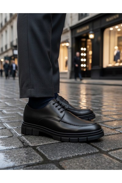 BA0237 Bağcıklı Klasik Yüksek Taban Casual Erkek Ayakkabı