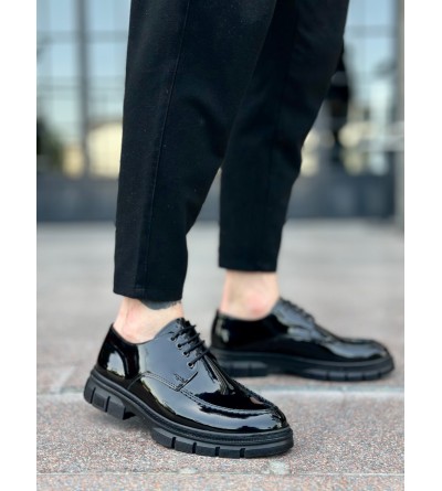 BA0237 Bağcıklı Rugan Klasik Yüksek Taban Casual Erkek Ayakkabı