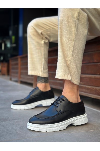 BA0237 Bağcıklı Rugan Klasik Yüksek Taban Cilt Siyah Casual Erkek Ayakkabı BA0237 Bağcıklı Rugan Klasik Yüksek Taban Cilt Siyah Casual Erkek Ayakkabı