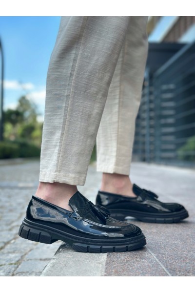 BA0240 Püsküllü Rugan Klasik Yüksek Taban Casual Erkek Ayakkabı BA0240 Püsküllü Rugan Klasik Yüksek Taban Casual Erkek Ayakkabı
