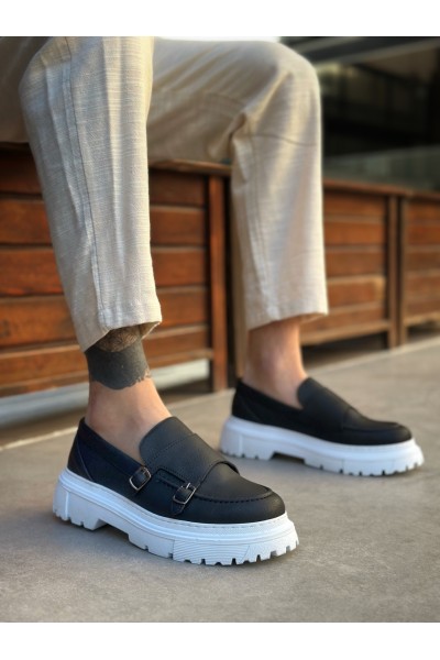 BA0242 Tokalı Klasik Yüksek Taban Siyah Erkek Ayakkabı BA0242 Tokalı Klasik Yüksek Taban Siyah Erkek Ayakkabı