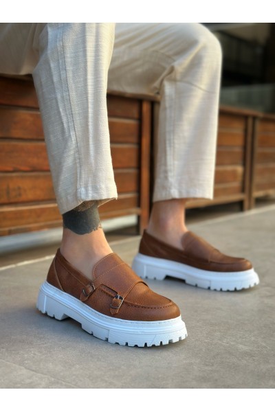 BA0242 Tokalı Klasik Yüksek Taban Taba Erkek Ayakkabı BA0242 Tokalı Klasik Yüksek Taban Taba Erkek Ayakkabı