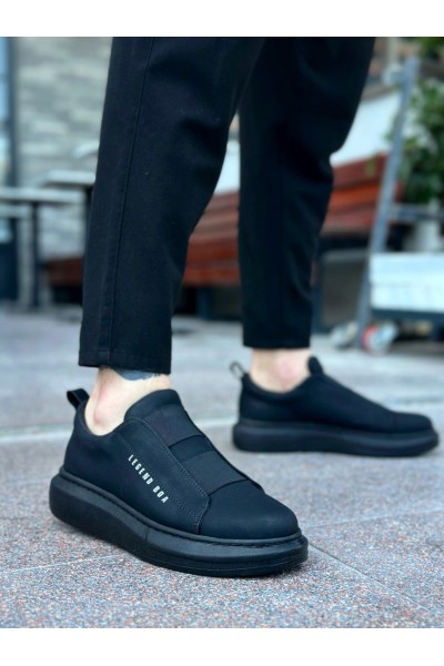 BA0307 BOA Kalın Yüksek Taban Çift Bant Siyah Erkek Ayakkabı BA0307 BOA Kalın Yüksek Taban Çift Bant Siyah Erkek Ayakkabı