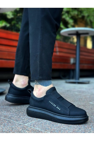 BA0307 BOA Kalın Yüksek Taban Çift Bant Siyah Erkek Ayakkabı BA0307 BOA Kalın Yüksek Taban Çift Bant Siyah Erkek Ayakkabı