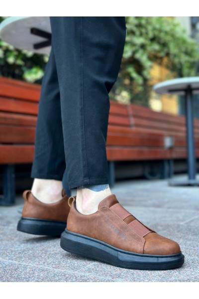 BA0307 BOA Kalın Yüksek Taban Çift Bant Taba Siyah Erkek Ayakkabı BA0307 BOA Kalın Yüksek Taban Çift Bant Taba Siyah Erkek Ayakkabı