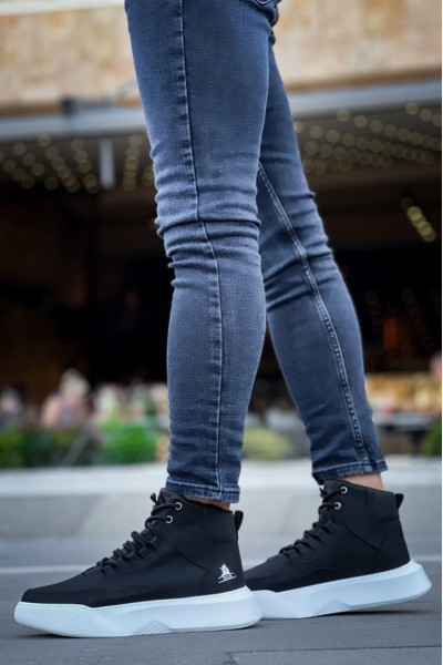 BA0318 Bağcıklı Erkek Yüksek Taban Beyaz Taban Spor Bot BA0318 Bağcıklı Erkek Yüksek Taban Beyaz Taban Spor Bot