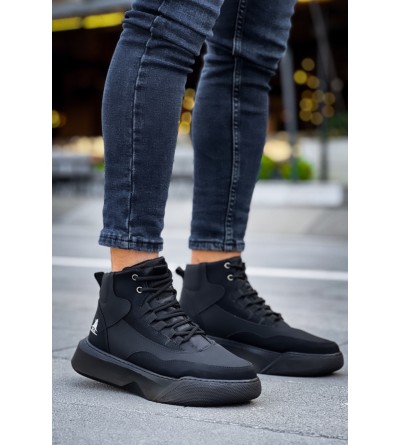 BA0318 Bağcıklı Erkek Yüksek Taban Siyah Taban Spor Bot BA0318 Bağcıklı Erkek Yüksek Taban Siyah Taban Spor Bot