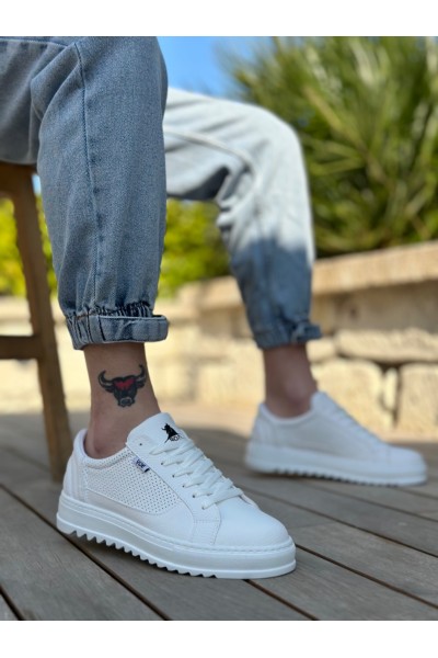 BA0323 BOA Kalın Tırtık Yüksek Taban Beyaz Bağcıklı Spor Erkek Ayakkabı BA0323 BOA Kalın Tırtık Yüksek Taban Beyaz Bağcıklı Spor Erkek Ayakkabı
