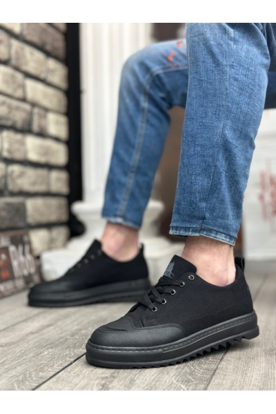 BA0328 BOA Kalın Yüksek Taban Smile Desenli Siyah Spor Erkek Ayakkabı BA0328 BOA Kalın Yüksek Taban Smile Desenli Siyah Spor Erkek Ayakkabı