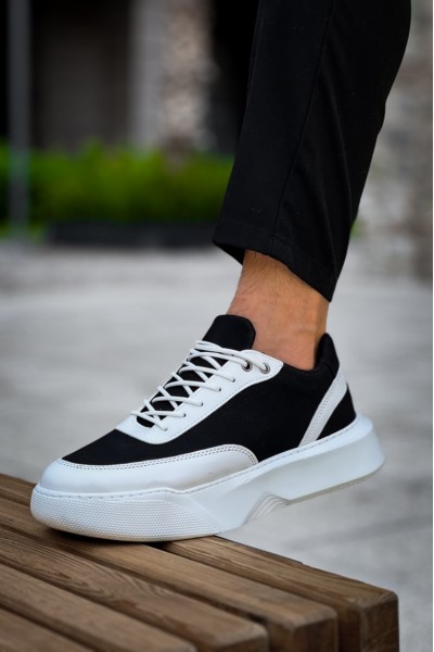 BA0354 Günlük Bağcıklı Erkek Beyaz Parçalı Beyaz Yüksek Taban Spor Ayakkabı BA0354 Günlük Bağcıklı Erkek Beyaz Parçalı Beyaz Yüksek Taban Spor Ayakkabı