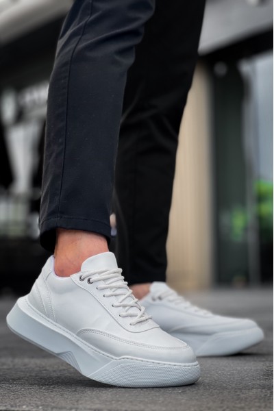BA0354 Günlük Bağcıklı Erkek Yüksek Taban Beyaz Spor Ayakkabı BA0354 Günlük Bağcıklı Erkek Yüksek Taban Beyaz Spor Ayakkabı