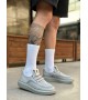 BA0375 Özel Örme Triko Tarz Gri Renk Spor Ayakkabı 