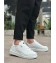 BA0423 BOA Kalın Yüksek Taban Beyaz Bağcıklı Spor Erkek Ayakkabı