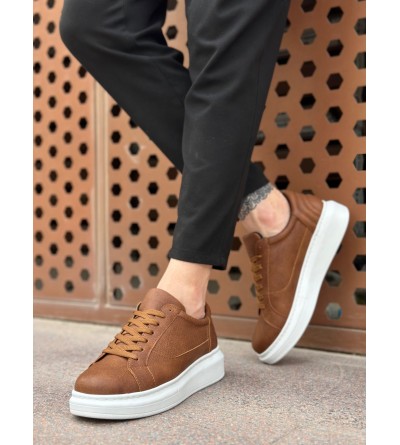 BA0423 BOA Kalın Yüksek Taban Taba Bağcıklı Spor Erkek Ayakkabı