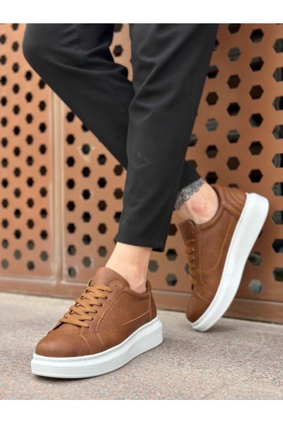 BA0423 BOA Kalın Yüksek Taban Taba Bağcıklı Spor Erkek Ayakkabı