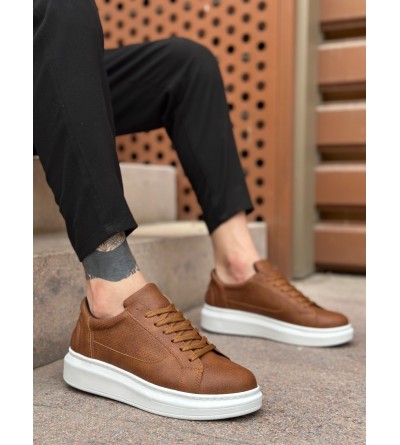 BA0423 BOA Kalın Yüksek Taban Taba Bağcıklı Spor Erkek Ayakkabı