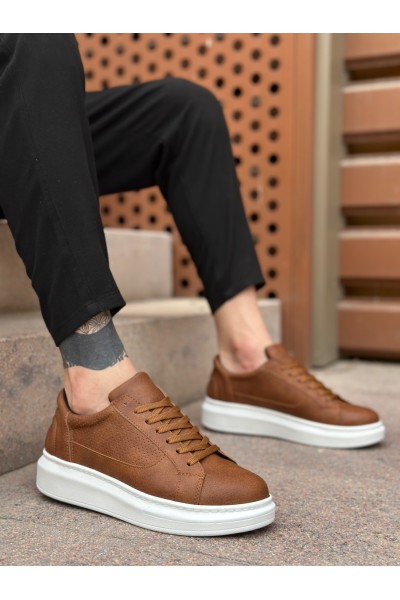 BA0423 BOA Kalın Yüksek Taban Taba Bağcıklı Spor Erkek Ayakkabı