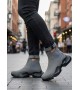 BA0444 Bağcıksız Rahat Yüksek Taban Füme Erkek Spor Yarım Bilek Bot