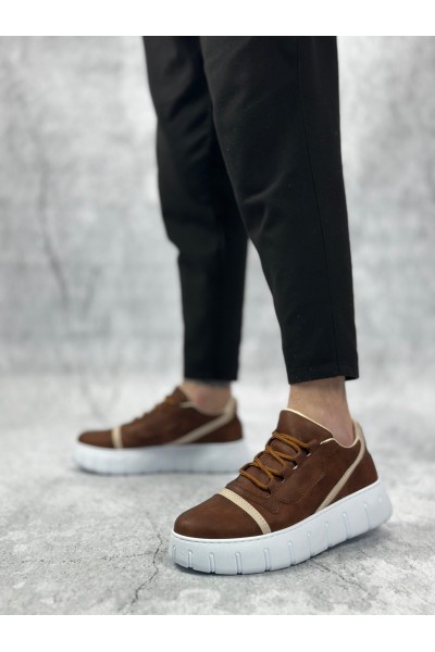BA0666 BOA Taba Yüksek Taban Erkek Günlük Ayakkabı
