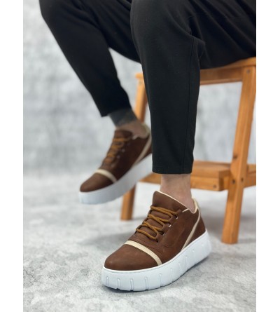 BA0666 BOA Taba Yüksek Taban Erkek Günlük Ayakkabı