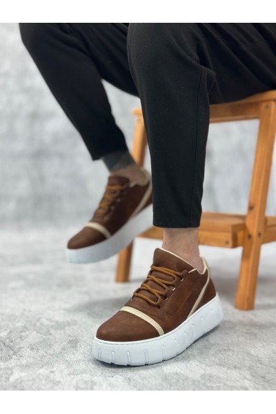 BA0666 BOA Taba Yüksek Taban Erkek Günlük Ayakkabı