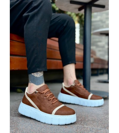 BA0666 BOA Taba Yüksek Taban Erkek Günlük Ayakkabı