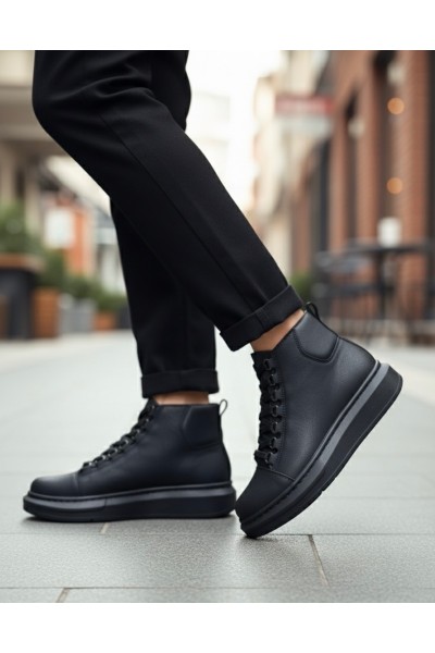 BA0713 Bağcıklı Yüksek Siyah Taban Erkek Tarz Spor Bot BA0713 Bağcıklı Yüksek Siyah Taban Erkek Tarz Spor Bot